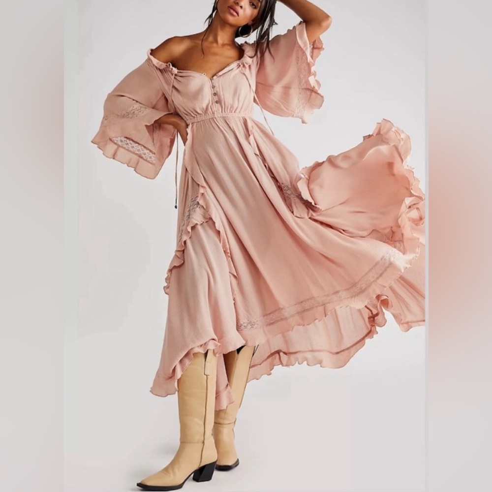 Free People endless summer Beach Bliss Maxi Dress in Petals